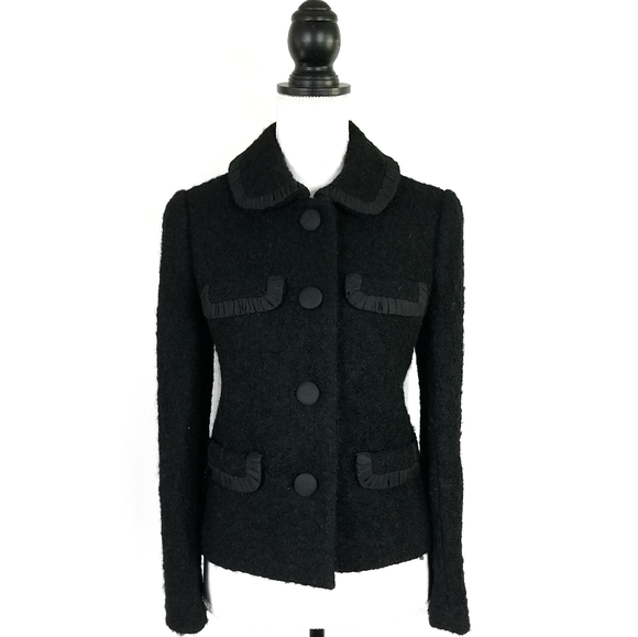 J. Crew Jackets & Blazers - J.Crew Black Mohair Feminine Blazer